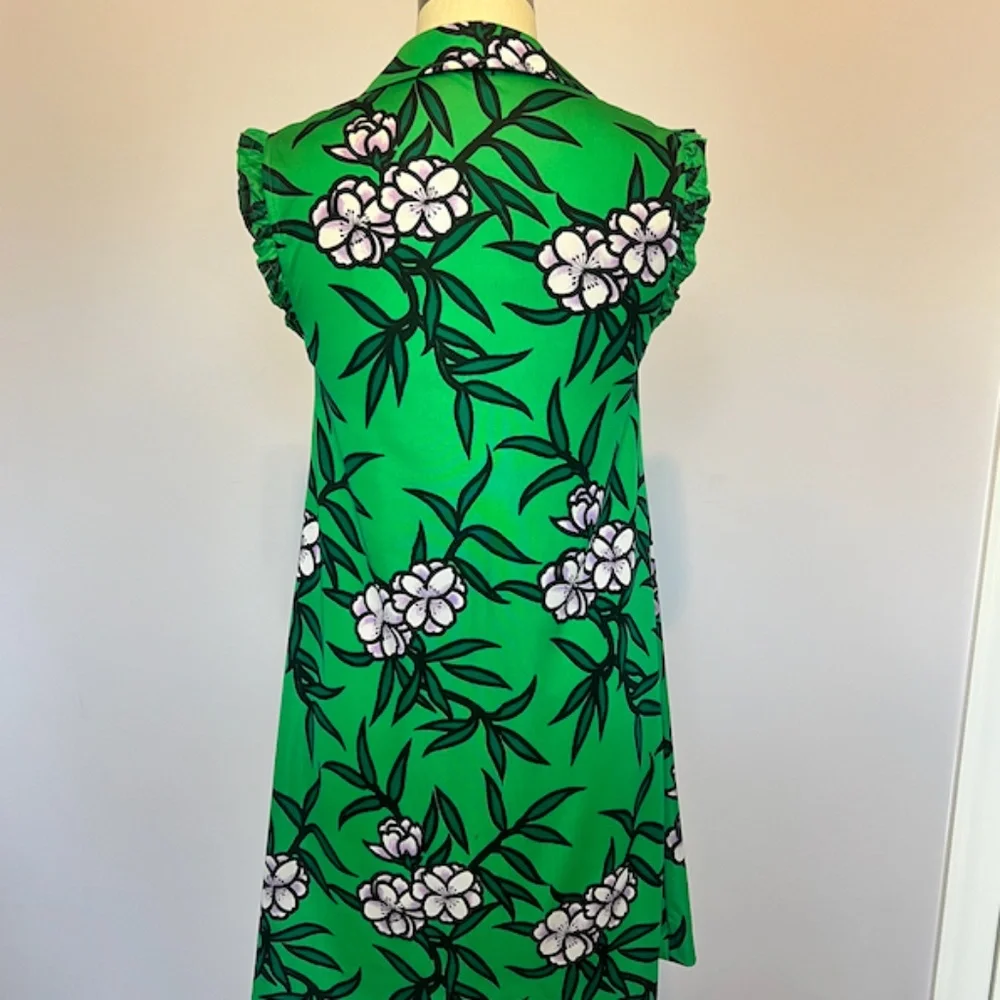 Vintage Hanae Mori Ban-Lon by Vivid Polyester Dress Made in Japan - Picture 6 of 6